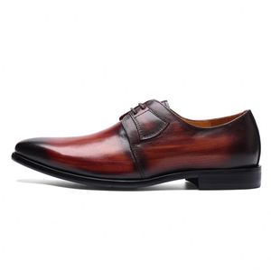 Chaussures Oxford en cuir brillant à lacets personnalisées pour hommes, pour occasions formelles - Product Image 6
