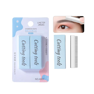 LMLTOP Top 10 Uds A927 recortadora <span class=keywords><strong>de</strong></span> cejas para mujer moldeadora Facial hoja <span class=keywords><strong>de</strong></span> afeitar Dermaplaning hoja <span class=keywords><strong>de</strong></span> <span class=keywords><strong>corte</strong></span> <span class=keywords><strong>de</strong></span> pelo superior para afeitar cejas - Product Image 1