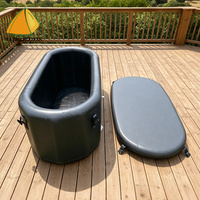 Nouvelle Arrivée OEM Vente en Gros Logo Personnalisé Baignoire à Glace Gonflable Pliable en PVC Portable pour Adultes Baignoire à Glace Gonflable d'Extérieur