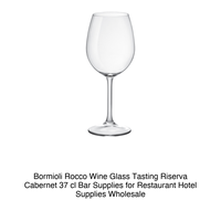 Deg. Verre à Cabernet Riserva 37 cl Bormioli Rocco H 20 cm Ø 6,3 cm
