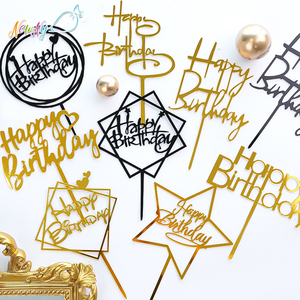 Decorazioni per Torte Non Commestibili Confezionate Singolarmente Riutilizzabili Topper per Torte di <span class=keywords><strong>Compleanno</strong></span> in Acrilico Vendita all'Ingrosso - Product Image 5