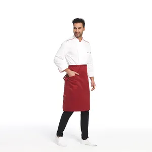 ZX özel 2023 yeni tasarım profesyonel erkekler şef ceketi restoran kadın garson üniforma mutfak Unisex iş ceket