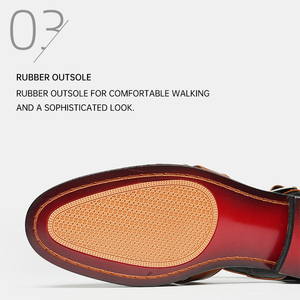 Zapatos de Hombre de Cuero Vacuno Estilo Británico con Hebilla Hueca Personalizada OEM, Zapatos Casuales de Punta Puntiaguda Tejidos Romanos para Primavera, Verano y Otoño - Product Image 4