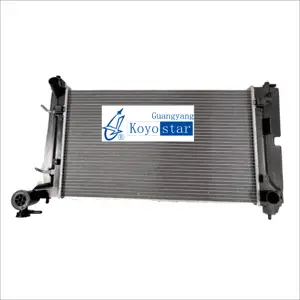 Radiator mobil 16400-21180/21160/0D240 untuk Toyota COROLLA ZZE122 AT suku cadang otomatis Radiator dan pemanas Aluminium