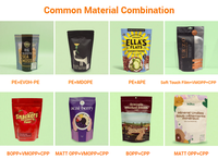 Gerecycleerde Eco PE EVOH CPP 1oz 2oz 4oz 8oz 12oz 16oz 1lb 5lb verpakkingen voor noten, havermout, beef jerky, gedroogd fruit, thee, koffiebonen en poeder.