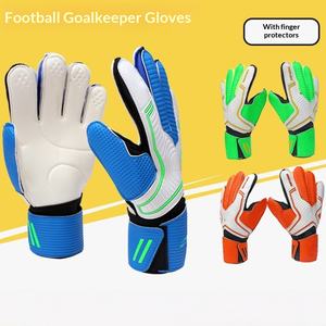 Anti-slijtage keepershandschoenen voetbal met vingerbeschermers verdikte latex antislip ademend voor groothandel - Product Image 1