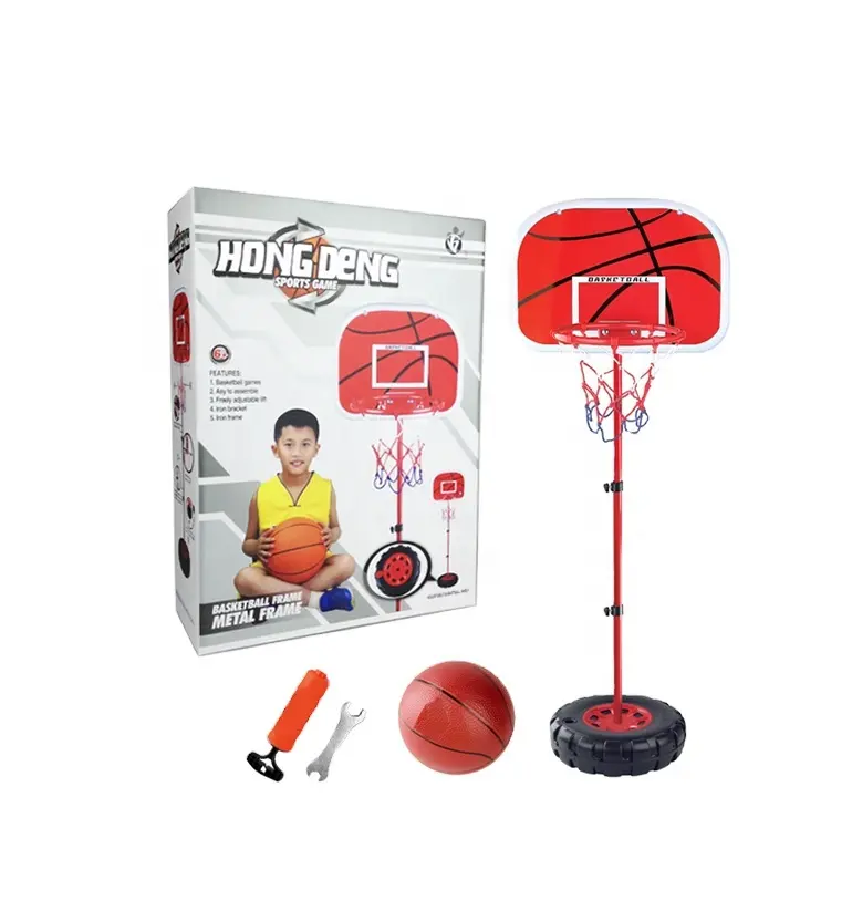 Basket Basket Basket Basket dengan Tinggi Dapat Disesuaikan 1.6M dengan Bola Pompa Udara