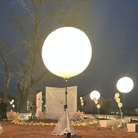 Le LOGO blanc Offre Spéciale a imprimé le support gonflable de tour de lumière de ballon de 1.5m et de 2m LED IP54 a évalué la garantie de 5 ans pour la publicité