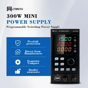 Mini <b>Switch</b> Programmable Power Supply <b>with</b> Adjustable 0-30V and 0-10A Output Single Output for Electronics - Product Image 3