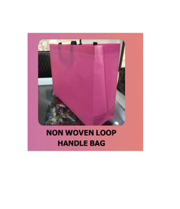 Sac à poignée en boucle réutilisable en tissu non tissé avec une composition en tissu épais, poignées ergonomiques en boucle, idéal pour l'emballage de cadeaux - Product Image 2