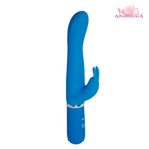 Su geçirmez 10-Function g-spot tavşan vibratör 10 modları titreşim nabız tırmanış-abs silikon PU kaplama pembe mor mavi - Product Image 2