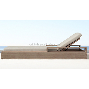 Customization Courtyard Leisure <strong>Beach</strong> Pool Solid Wood Daybed Furniture Teak <strong>Sun</strong> <strong>Lounger</strong> - Product Image 3