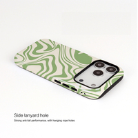 Coque de téléphone personnalisée 2-en-1 brillante et mate en TPU souple et PC rigide pour iPhone 18 17 Pro Max avec film de protection