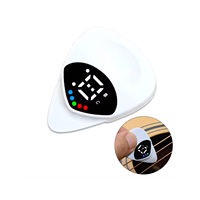 Accordeur/plectrum 2-en-1 PT-01 pour guitare avec pile CR2032 incluse