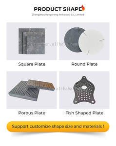 <span class=keywords><strong>Plaque</strong></span> de four en carbure de silicium recristallisé de qualité supérieure, céramique réfractaire haute performance, support pour étagères de four en NSiC, Si3N4, SiC - Product Image 2