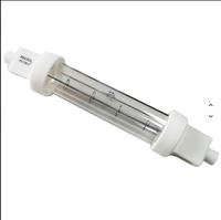 Ampoule chauffante infrarouge à double enveloppe en verre de quartz transparent 300W R7S 240V, lampe infrarouge basse pression dimmable, CRI élevé 100, faisceau 360°