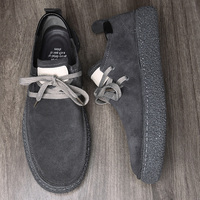 Sepatu Bot Pria Kulit Asli Tahan Aus Berkualitas Tinggi untuk Musim Dingin, Model Fashion Merk Ternama Ukuran 38-45 #   Suede Pabrik