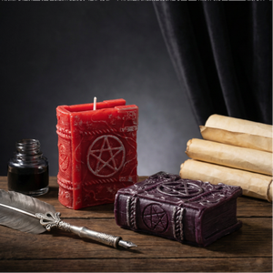 Bougie parfumée d'<span class=keywords><strong>aromathérapie</strong></span> rituelle mystique, décoration spirituelle pour la maison, design <span class=keywords><strong>livre</strong></span> de sorts magiques - Product Image 2