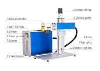 Machine de découpe et gravure laser fibre de noix de coco, graveur et découpeur laser