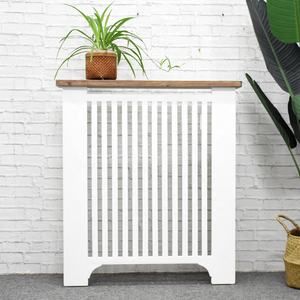 Lukcywind, cubierta de <span class=keywords><strong>radiador</strong></span> blanca de madera maciza antigua moderna, cubierta de calefacción blanca, gabinete para sala de estar y oficina en casa - Product Image 3
