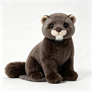 Peluche <span class=keywords><strong>Sable</strong></span> et Vison, Deux Modèles, Poupée en Peluche Animale Populaire du Zoo, Souvenir de Zoo Personnalisé, Vente en Gros - Product Image 2
