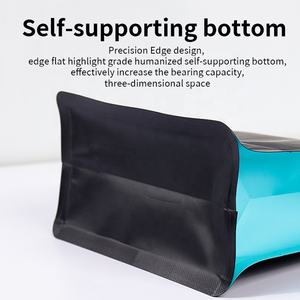 250 г 500 г 1 кг 1,5 кг 2,5 кг с индивидуальным принтом, восемь боковых уплотнительных мешков для кофейных зерен, с плоским дном, для пищевых продуктов, для домашних животных, VMPET, с застежкой-молнией - Product Image 5