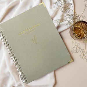 Agenda per <span class=keywords><strong>Matrimonio</strong></span> in Lino con Anelli, <span class=keywords><strong>Organizzatore</strong></span> per Sposa, Personalizzabile con Logo, Quaderno per Pianificazione <span class=keywords><strong>Matrimonio</strong></span> OEM - Product Image 5