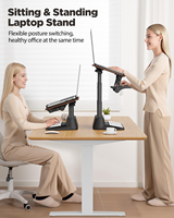 Mobilier moderne facile à utiliser Bureau debout à hauteur réglable Bureau d'ordinateur pliable pour la maison et le bureau