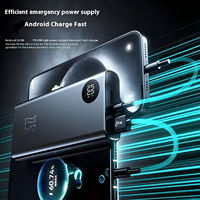 Estación de Energía Portátil de Carga Rápida Tipo-C de 22.5W, 10000mAh de Alta Capacidad, Doble USB, Banco de Energía para Camping y Juegos, 20000