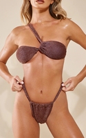 Gepersonaliseerde Goede Prijs Sexy Doorziende Badmode Strandkleding Luxe Stringbikini