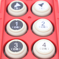 Télécommande radio industrielle à 10 touches, double vitesse, avec verrouillage, IP66, 36V-550V, pour grue
