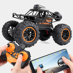 Voiture télécommandée électrique 4x4 Albassa à l'échelle 1:18 avec application de contrôle à distance, caméra HD 720p, chargeur inclus - Jouet pour enfants intérieur/extérieur - Product Image 4