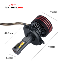 Nouveaux phares LED les plus lumineux, ampoules LED H4 pour voiture, 65W 6500K