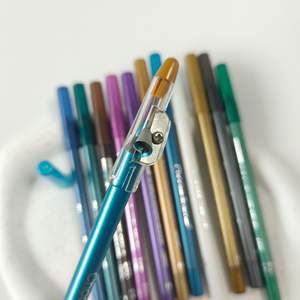 Vente en gros de 12 couleurs de fards à paupières minéraux, stylo pour les yeux, finition nacrée colorée, longue durée, imperméable, certifié CE, maquillage - Product Image 4