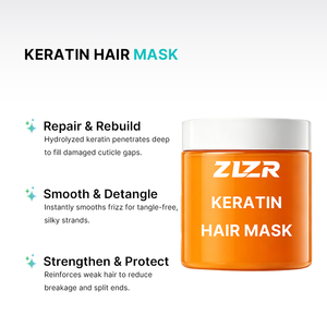 Mascarilla Capilar de Marca Privada con Queratina Nutritiva, Anti-Frizz, Sin Sulfatos, Reparadora de Daños, Protectora del Color, con Aceite de Coco, Aceite de Argán y Hierbas - Product Image 2