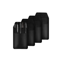 Étui à stylos en PU personnalisé HaoRan avec logo, sacs d'emballage pour stylos, organiseur de stylos, pochette pour crayons, étuis à crayons, pochette pour stylos faite à la main