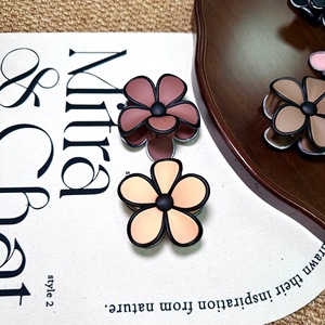 Pince à <span class=keywords><strong>cheveux</strong></span> en plastique Plumeria haut de gamme pour femmes, style européen et américain, très vendue, pour coiffure, en caoutchouc laqué, transfrontalier - Product Image 2