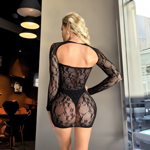 Donne vestite biancheria intima <span class=keywords><strong>trasparente</strong></span> Sexy da notte elasticizzata in <span class=keywords><strong>pizzo</strong></span> floreale Lingerie di san valentino - Product Image 3