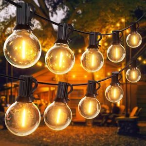 Guirlande lumineuse LED extérieure S14 A60 IP65 étanche pour Noël, longueur personnalisable, pour camping, patio, café - Product Image 1
