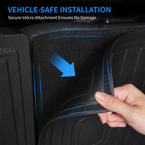 Alfombrillas 3D para Todo Clima para Vehículos, Alfombrillas Antiarañazos para el <span class=keywords><strong>Interior</strong></span> del Automóvil, para Volkswagen VW Tiguan 2009-2017, Alfombrillas para Asientos Traseros y Maletero - Product Image 5