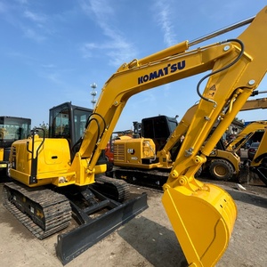 Mini-excavatrice d'occasion Komatsu PC56 de haute qualité, modèles PC56-7 et PC56-8, équipement de construction prêt à être expédié - Product Image 3