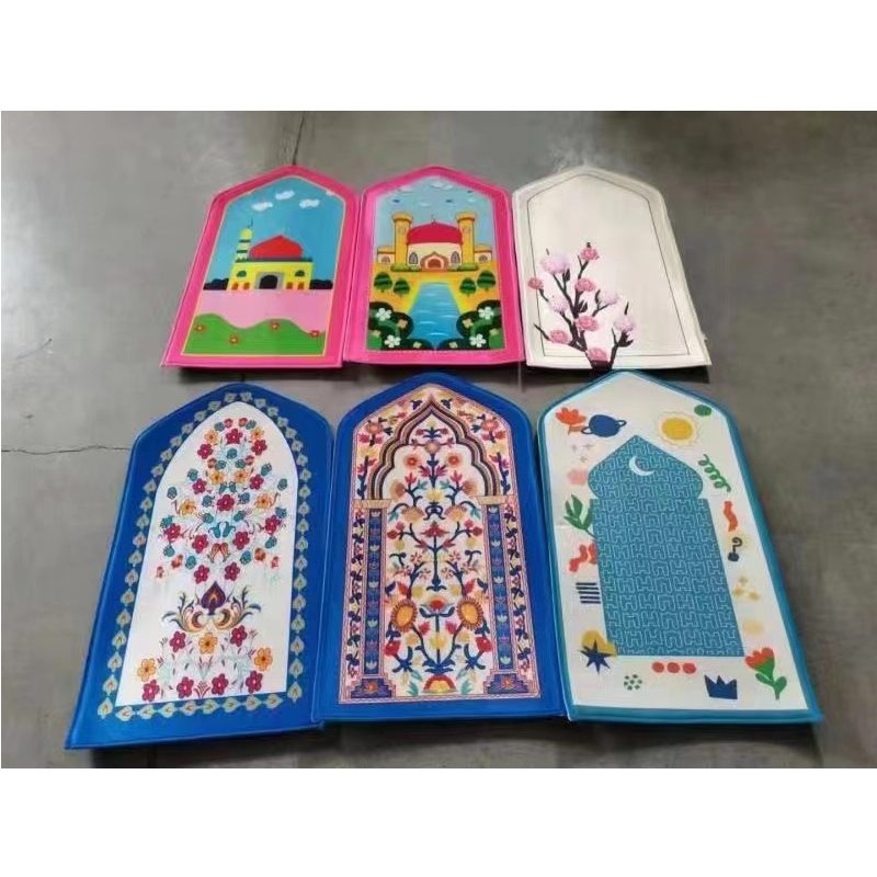 2023 исламский интерактивный молитвенный коврик, мусульманский ковер для поклонения, мусульманские молитвенные коврики, одеяло, подарок для детей