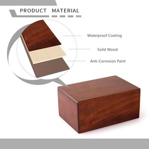 กล่องไม้ใส่ศพสำหรับสุนัขและสัตว์เลี้ยงทำจากไม้โกงพร้อมกล่องใส่โกศ - Product Image 4