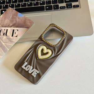 Hot Bán Infinix Bền Mềm Trường Hợp Điện Thoại Mới 3D Dễ Thương Lấp Lánh Kim Cương Nhăn Trái Tim Tình Yêu Không Thấm Nước Tương Thích Phong Cách - Product Image 4