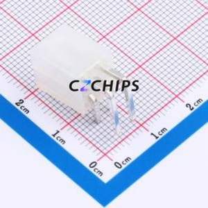 9357WR-2X2P Wire-to-Board Pin Header Bent Lead Through Hole,P=4.2mm Connector 2x2P 4.2mm Right Angle Insert Mini-Fit (MX 4.2) - Product Image 2