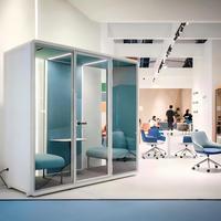 Cabine de réunion modulaire et portable pour espaces de travail ouverts et coworking