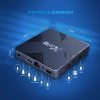 Alto rendimiento Android 12 STB Dual Band Wifi 6 Allwinner H618 TV Box X98H BT5.0 con 2GB/4GB RAM 16GB/32GB ROM 4K Set Top Box