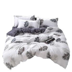 2025 estilo coreano Simple poliéster cuatro piezas estampado reactivo desechable sábana edredón funda <span class=keywords><strong>de</strong></span> almohada conjunto <span class=keywords><strong>para</strong></span> estudiantes - Product Image 3