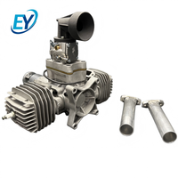 Moteur à piston aéronautique bicylindre refroidi par air, système d'alimentation par dispositif de poussée et de traction pour application aérienne
