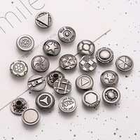 Logo personnalisé de haute qualité en relief en alliage de Zinc capuchon en métal Rivet boutons Rectangle carré circulaire pour la fixation de sac